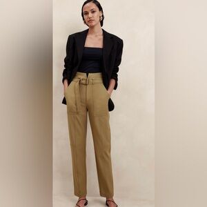 Women's Tan High-Waisted Pants